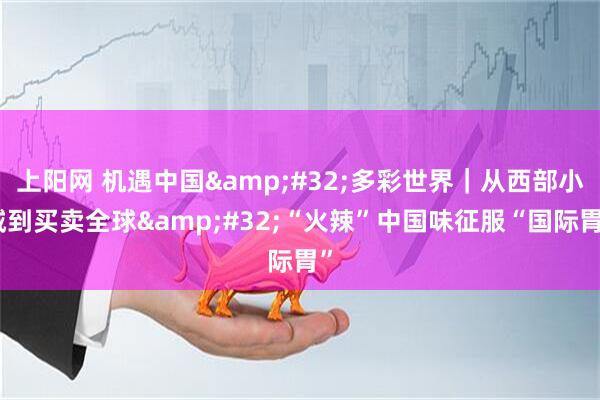 上阳网 机遇中国&#32;多彩世界｜从西部小城到买卖全球&#32;“火辣”中国味征服“国际胃”