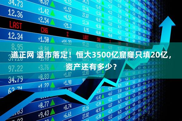 道正网 退市落定！恒大3500亿窟窿只填20亿，资产还有多少？