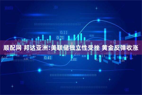 顺配网 邦达亚洲:美联储独立性受挫 黄金反弹收涨