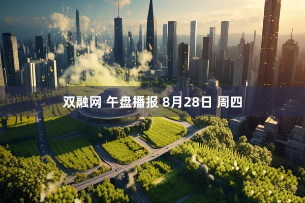 双融网 午盘播报 8月28日 周四