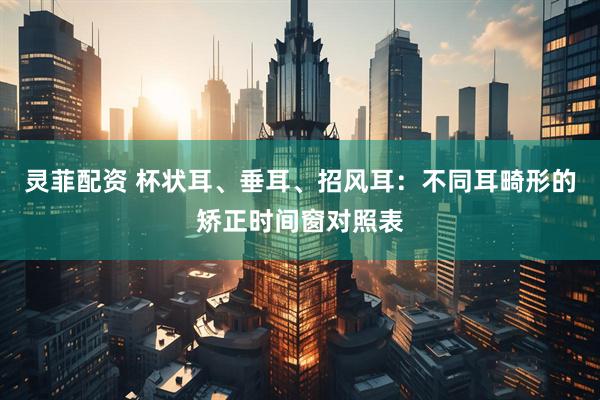 灵菲配资 杯状耳、垂耳、招风耳：不同耳畸形的矫正时间窗对照表
